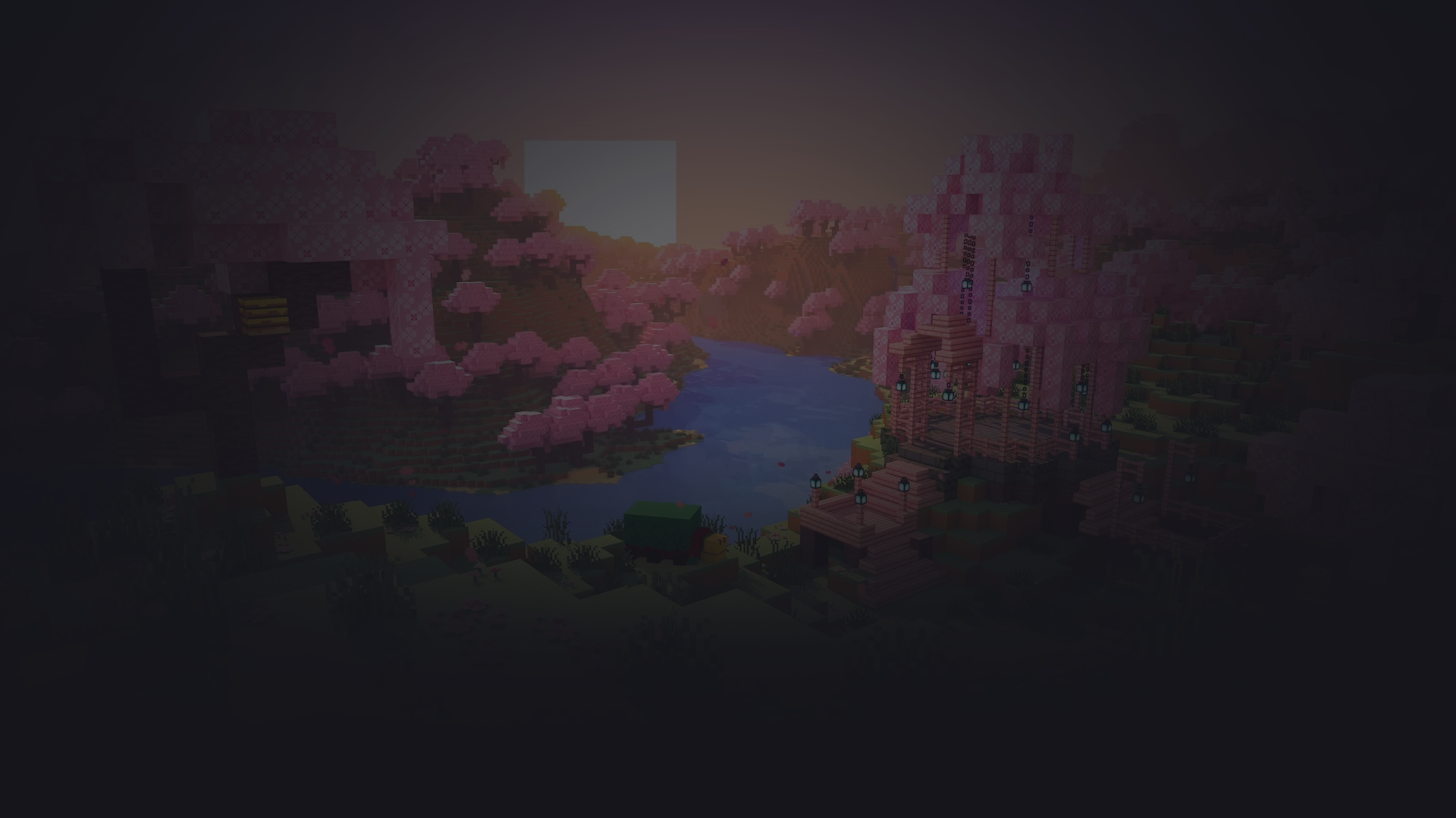 Minecraft world landscape
